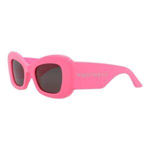 YK01225 Alexander McQueen Womens Cat Eye Pink Pink Grey Fashion Designer Eyewear
